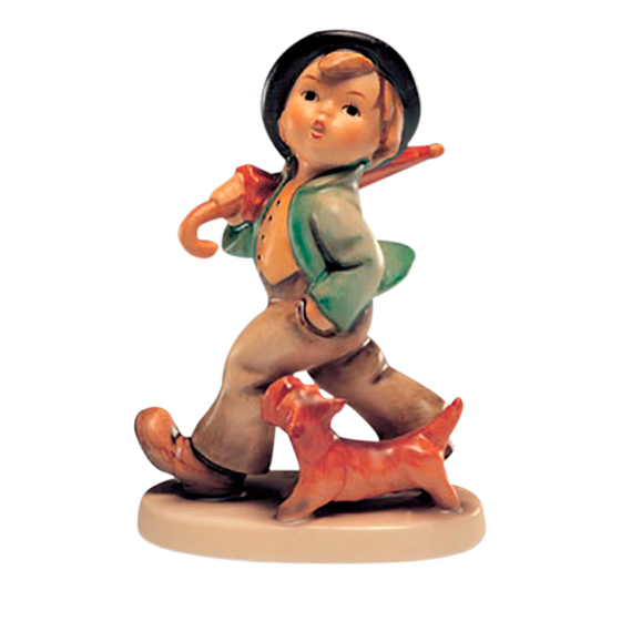 Hummelfigur Hum 5 - Wanderbub mit Hund