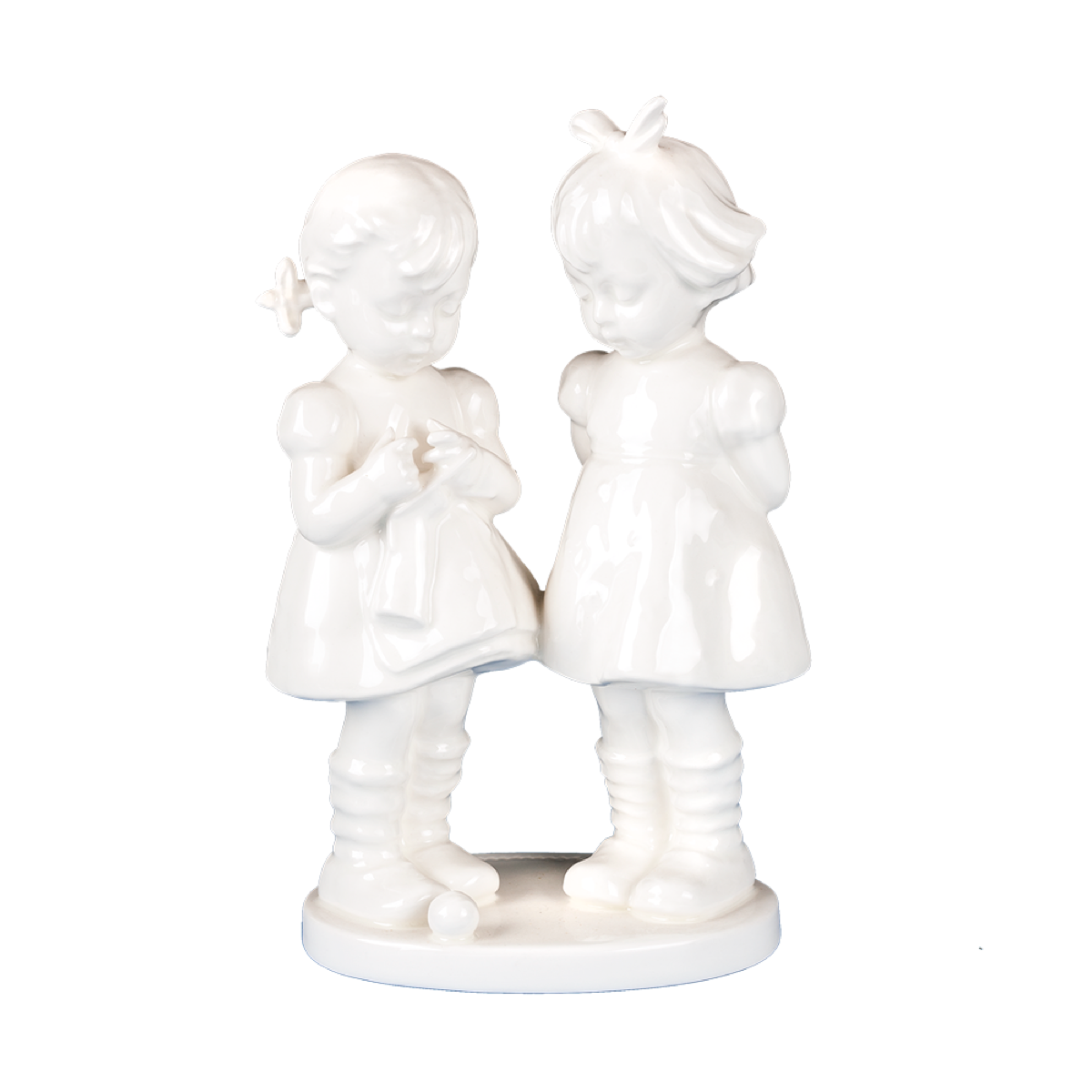 Hummelfigur Hum 256 - Ob´s gelingt?, weiße Überglasur