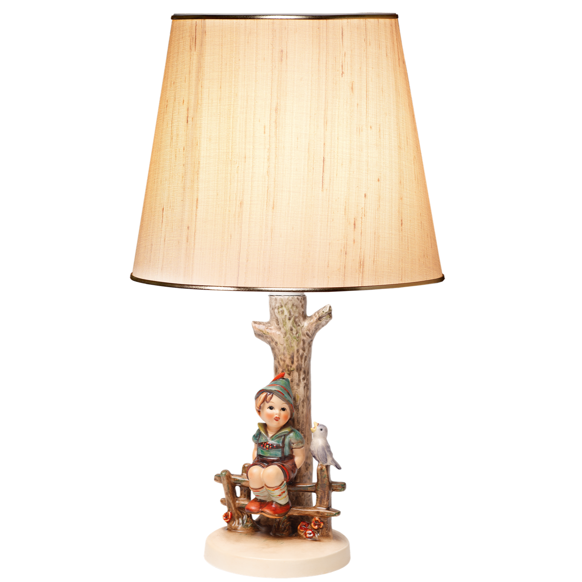 Hummelfigur Hum 224/II - Tischlampe Vater´s G´scheitester